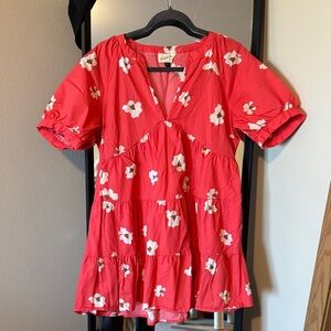 Universal Thread Red Floral Mini Dress